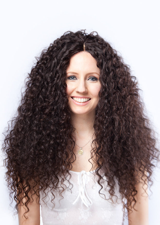 Double Drawn Curly Weft Hair