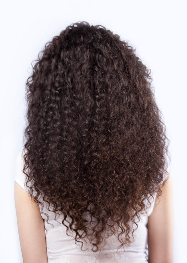 Double Drawn Curly Weft Hair