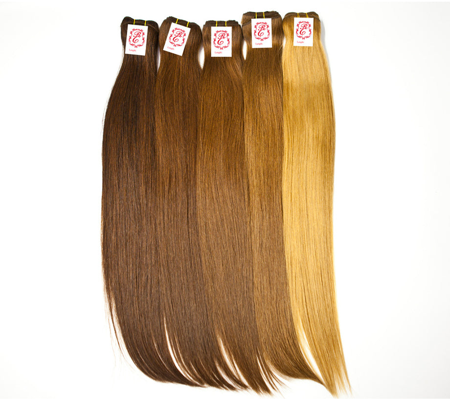 Bleached Straight Weft Hair
